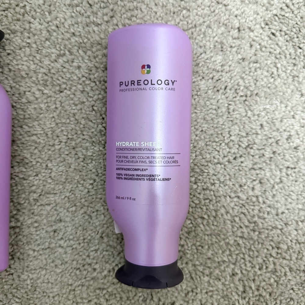 Pureology Hydrate Sheer Nourishing Shampoo & Conditioner Set Hair Treatment NEW - Picture 4 of 11
